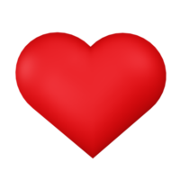 coeur amour emoji 3d png