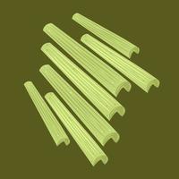 Celery vector illustration for graphic design and decorative element