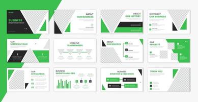 Corporate template presentation design and page layout design, business presentation slideshow for brochure, company profile, finance document vector