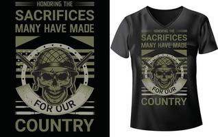 MILITARY T-SHIRT DESIGN vector