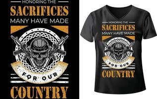 MILITARY T-SHIRT DESIGN vector