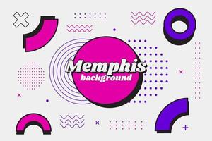 fondo geométrico de memphis vector