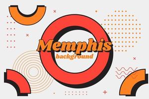 fondo geométrico de memphis vector