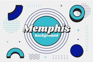 fondo geométrico de memphis vector