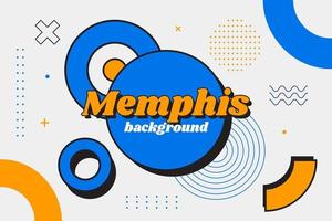 geometric memphis background vector