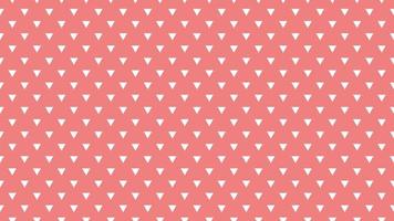 white color triangles over light coral red background vector