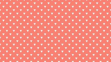 white color triangles over salmon red background vector
