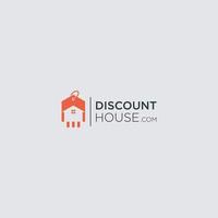 Real Estate House Sale Price Tag Vector Abstract Illustration Logo Icon Design Template Element