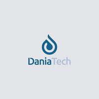 vector de logotipo de tecnología inicial d, vector de plantilla de logotipo de alambre inicial cool d