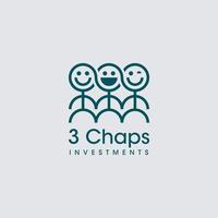 3 Chaps clothing brand logo design vector