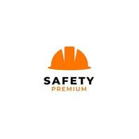 Construction safety helmet logo design vector illustration