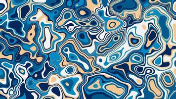 Blue marble and abstract background texture. Indigo dark blue marble with swirls of natural luxury style of marble. vector