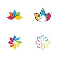 beauty lotus flower vector icon