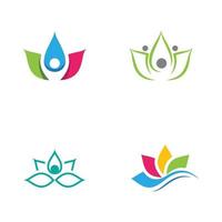 beauty lotus flower vector icon