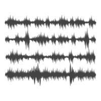 Sound waves vector illustration