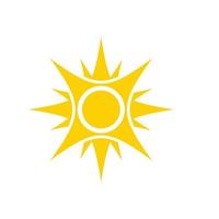 icono de ilustración de vector de sol