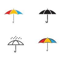 diseño de vector de icono de paraguas
