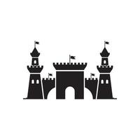 icono de ilustración de vector de castillo