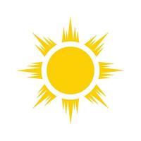 icono de ilustración de vector de sol