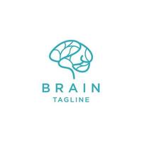 Brain logo design icon vector