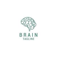 Brain logo design icon vector