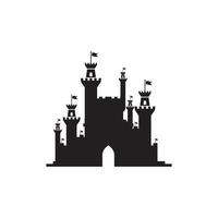 icono de ilustración de vector de castillo