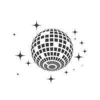 Disco ball vector icon illustration