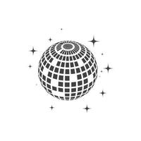 Disco ball vector icon illustration