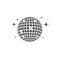 Disco ball vector icon illustration