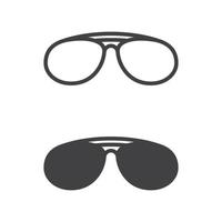 gafas símbolo vector icono diseño