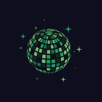 ilustración de icono de vector de bola de discoteca