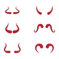 Devil horn Vector icon design