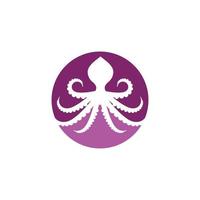 Ilustración de icono de vector de pulpo