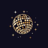 ilustración de icono de vector de bola de discoteca