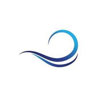 Water wave icon vector