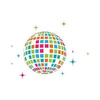 Disco ball vector icon illustration