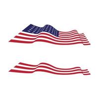 Flag american vector icon illustration