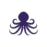 Ilustración de icono de vector de pulpo