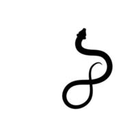 Snake icon silhouette vector