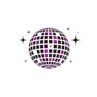 Disco ball vector icon illustration