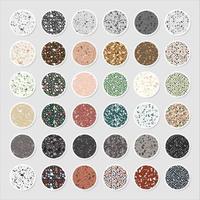 Collection of terrazzo story highlight cover vector