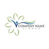 Human character logo sign vector