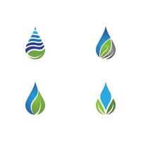 vector de plantilla de logotipo de gota de agua