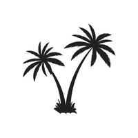 Palm tree summer logo template vector