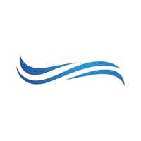 Water wave icon vector