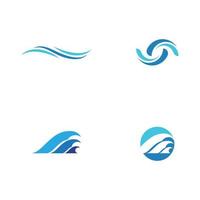 Water wave icon vector