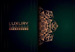 Luxury ornamental mandala background, arabesque style vector