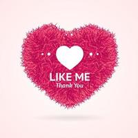 Like Me Thanks You Social Media Concept. Vector