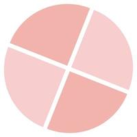 Soft pink simple medical vector icon