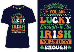 diseño de camiseta del día de san patricio vector